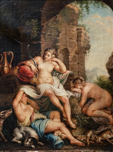 D'après Étienne JEAURAT (1699-1789)
Le repos de Di