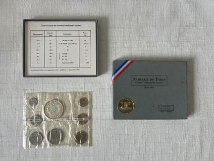 PARIS MINT
"Fleurs de coins" set, 1973 series, con