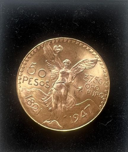 50-peso coin in 900 ‰ gold
Mexico 1821–1947
Weight