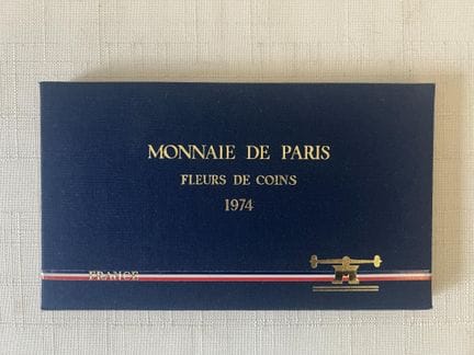 PARIS MINT
"Fleurs de coins" set, 1974 series, con