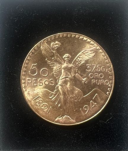 50-peso coin in 900 ‰ gold
Mexico 1821–1947
Weight