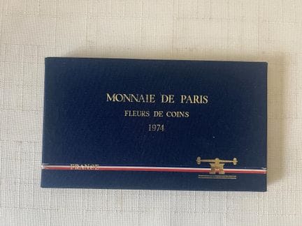 PARIS MINT
"Fleurs de coins" set, 1974 series, con