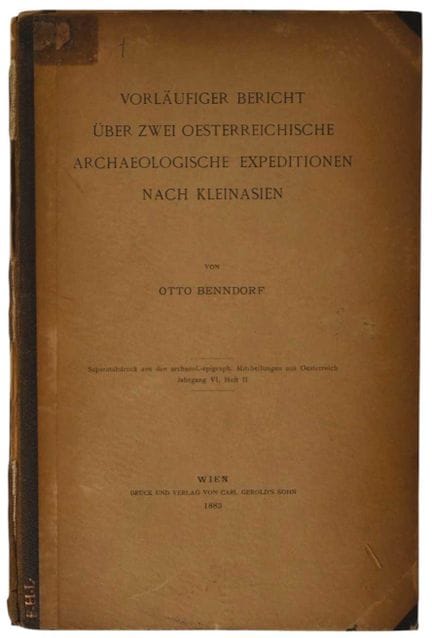Benndorf, Otto: Informe preliminar sobre dos exped