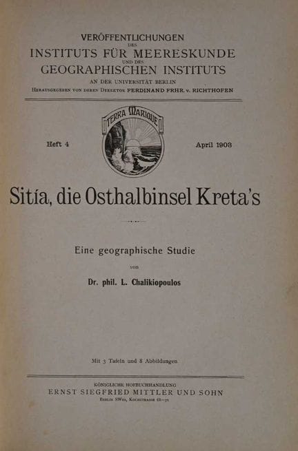 Ioannis Chalikiopoulos: Sitia, la península orient