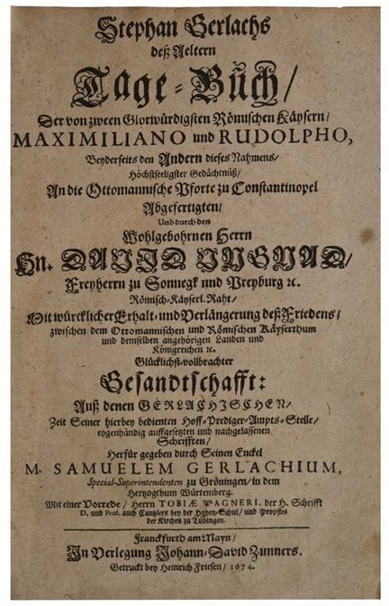 STEPHAN GERLACH: Stephan Gerlachs dess Aeltern Tag