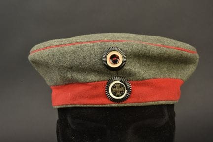 Preußische Reservistenmütze M1907 in Feldgrau. Müt