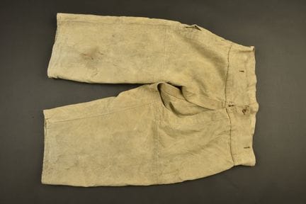 Deutsche Überhose aus schwerem Canvas. Aus beigem 