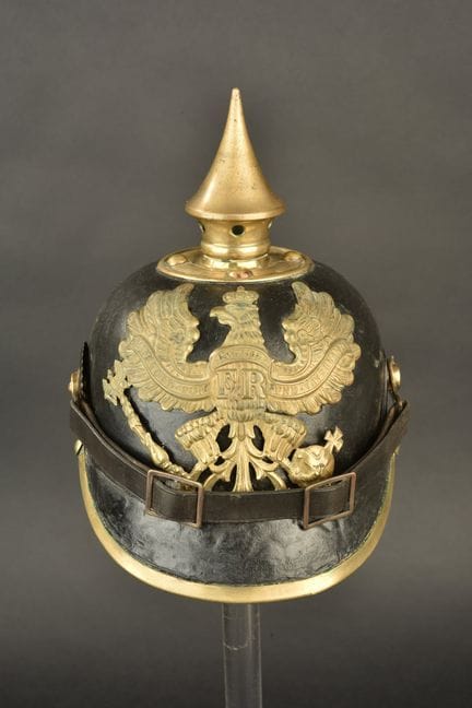 Spitzenhelm M1895 des 15. elsässischen Transportba