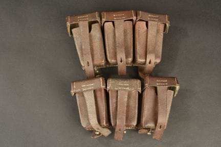 Autentico paio di cartucciere tedesche M1909. Aute
