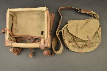 Zaino e borsa da rifornimento Chauchat. Raro zaino