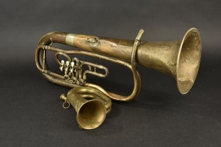 Strumenti musicali tedeschi. Un Signalhorn prussia