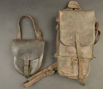 Offizierssatteltasche des badischen DR20 und Eisen