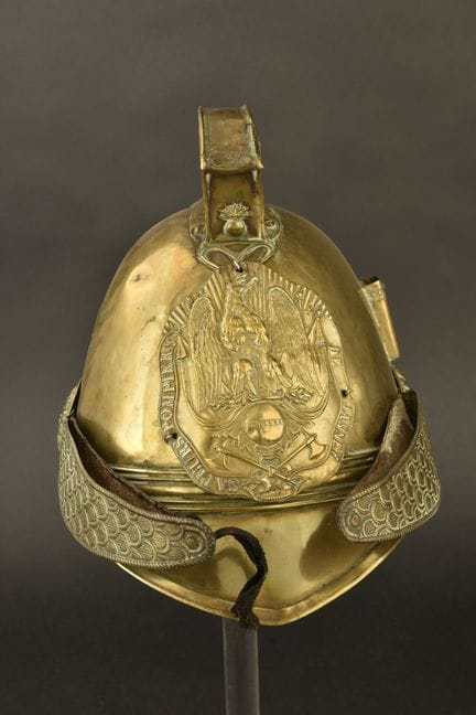 France, Jasney firefighter's helmet, circa 1852. M