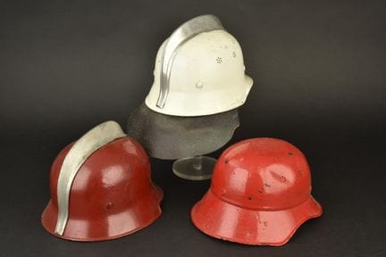 Deutschland, 3er-Set bayerischer Feuerwehrhelme au