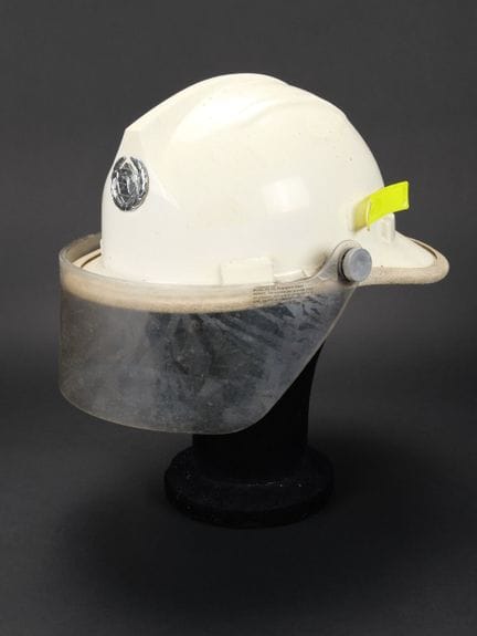 Israel, casque de sapeur-pompier. Casque blanc du 