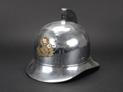Greece, urban police helmet, 1940s–1960s. Nickel-p