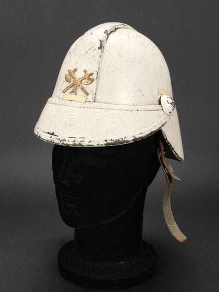 Belgium, Brussels, fire department officer's helme
