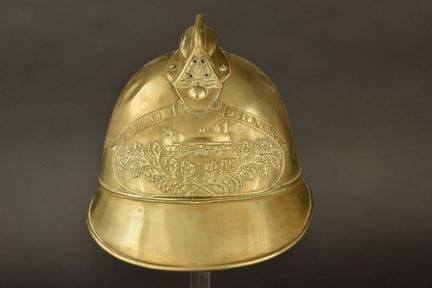 France, State Railways firefighter helmet. Rare an