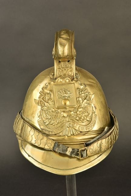 France, 1855-model firefighter helmet from Grignon