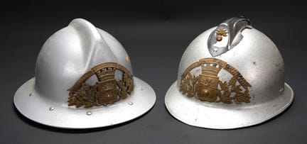 France, firefighter helmets from Saint-Mard-sur-Au