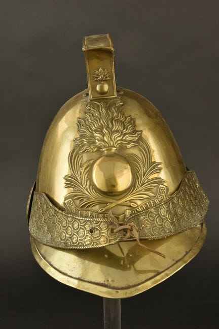 France, set of two firefighter helmets, 1830–1848 