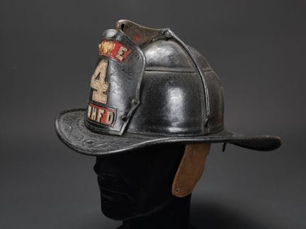 United States, firefighter helmet from West Haven,