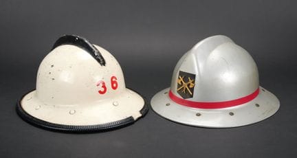 Belgium, firefighter cadet helmet and helmet with 