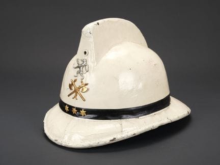 Belgium, Brussels Fire Department captain’s helmet
