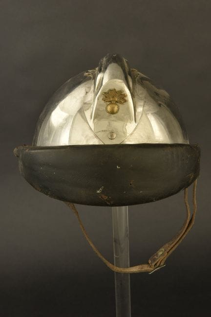 France, firefighter motorcycle helmet. 1933 Adrian