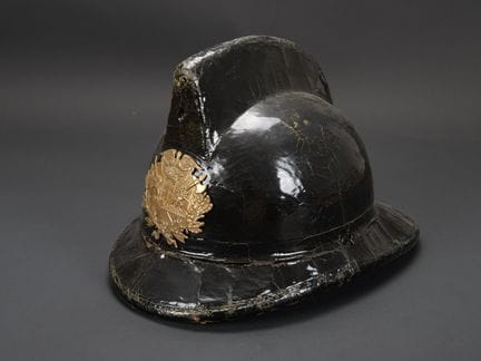 Belgium, firefighter's helmet from Roeselare (Roul