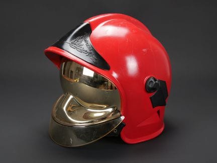 France, red Gallet F1 helmet. 1986 CGF Gallet F1 h