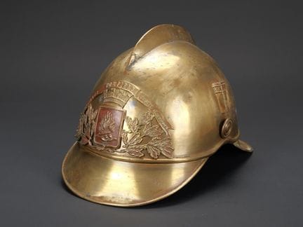 France, Moselle, firefighter's helmet from Chatel-