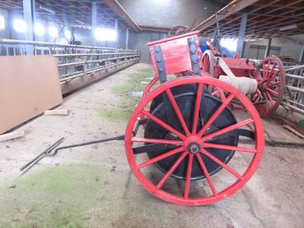 Belgique, charrette a bras Thirion de sapeurs-pomp