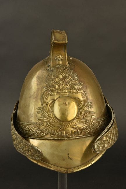 France, firefighter's helmet from La Bathie, in Sa