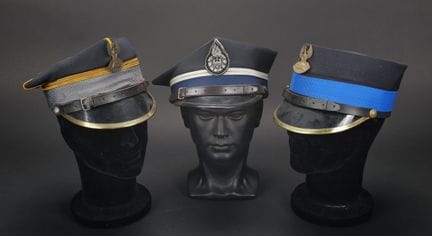Polonia, set di tre berretti Rogatywka dei vigili 