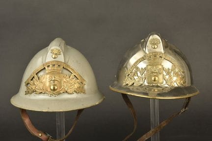 France, set of two firefighter helmets from Artema