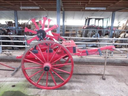 Belgique, charrette a bras de sapeurs-pompiers. Ch