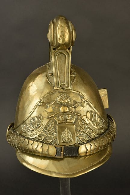 France, 1855-model firefighter helmet from Grauves