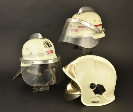 Deutschland, 3er-Set Feuerwehrhelme aus West-Berli