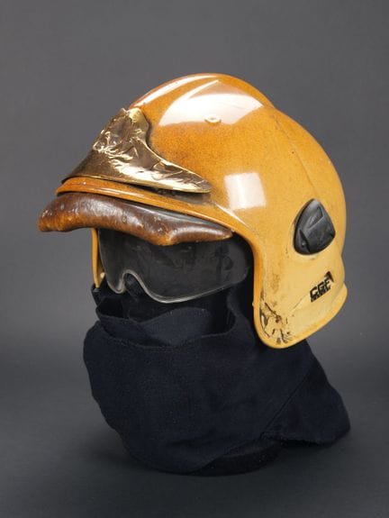 France, Gallet F1 helmet that has been exposed to 