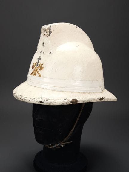 Belgium, deacon’s or chaplain’s helmet used by the