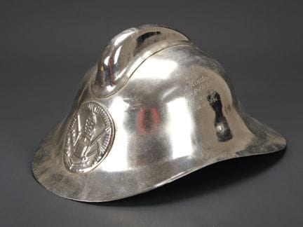 Belarus, Minsk fire department officer's helmet. R