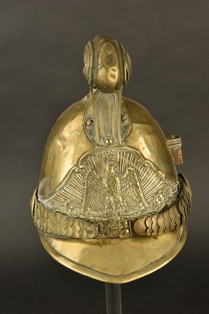 France, 1855-model firefighter’s helmet from Crecy