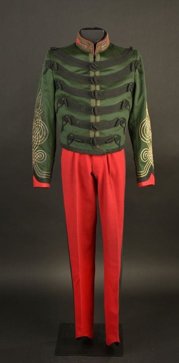 Dolman modello 1889 in panno verde scuro, con risv