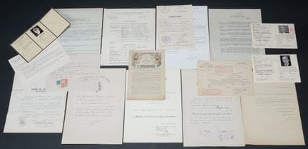 Dokumentensammlung eines Widerstandskämpfers der „