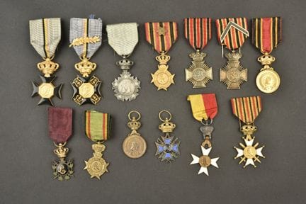Serie di medaglie di veterani ed ex militari del r