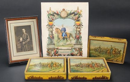 Patriotisches Set der berittenen Truppen. Ein sehr