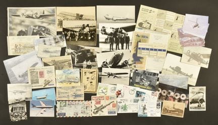 SABENA y la aviación civil, lote de tarjetas y sob