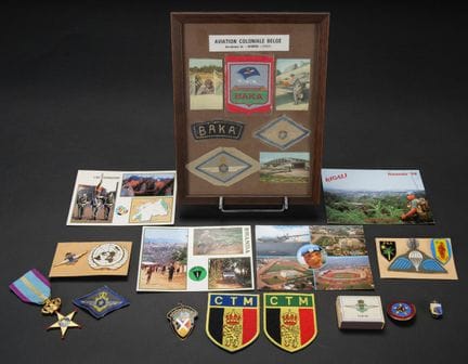Insignes et souvenirs des forces belges en Afrique