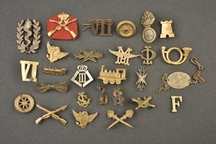 Distintivi delle specialità belghe, 1940. Corpo de